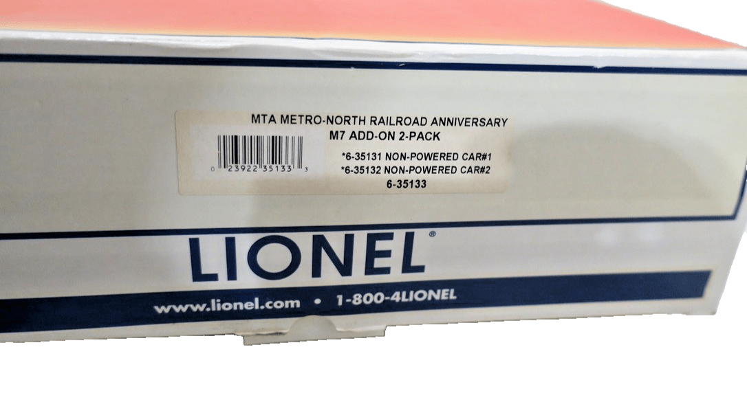 Lionel 6 - 35133 MTA Metro - North RR Anniversary M7 Add - on 2 - Pack - WISE GUYS HOBBIES LLC