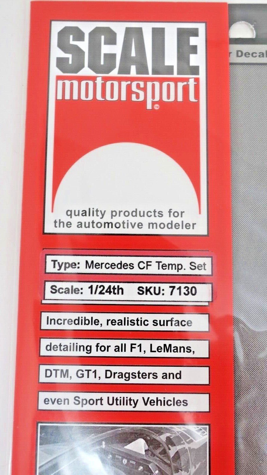 SCALE MOTORSPORT 1/24 OPEL ASTRA V8 COUPE DTM COMP. FIBER DECAL 7135 - WISE GUYS HOBBIES LLC
