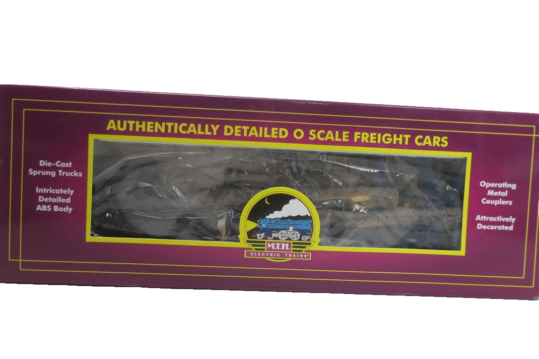 MTH 1:48 O Scale W.Va.Pulp & Paper Log Car w/ Logs Train Model 20 - 98103B - WISE GUYS HOBBIES LLC