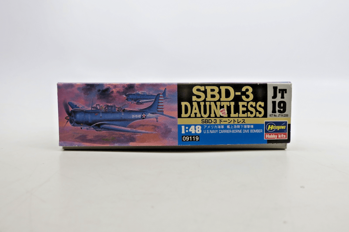 Hasegawa 1/48 SBD - 3 Dauntless Model Kit 09119 - WISE GUYS HOBBIES LLC