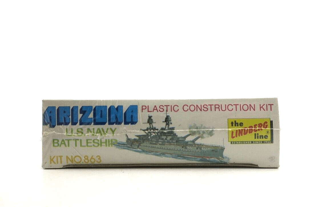 U.S. Navy Battleship Arizona, Lindberg 863 (1974) Model kit - WISE GUYS HOBBIES LLC