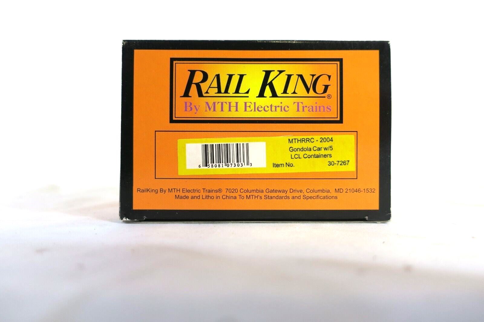 MTH 30-7267 MTHRRC GONDOLA CAR W/5 LCL CONTAINERS - WISE GUYS HOBBIES LLC