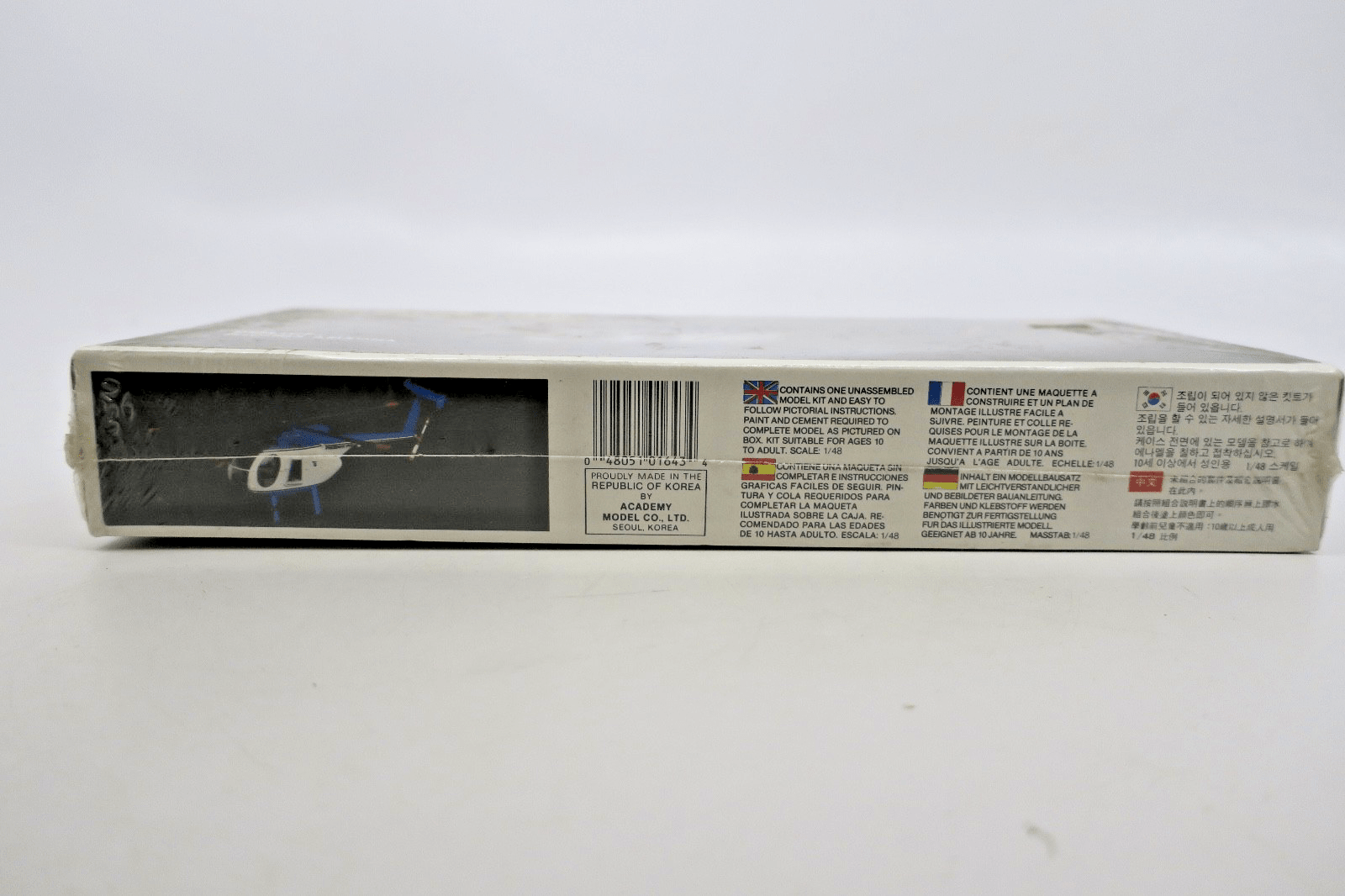 Academy 1/48 Hughes 500 - D Police Phoenix Arizona Helicopter Model Kit - WISE GUYS HOBBIES LLC