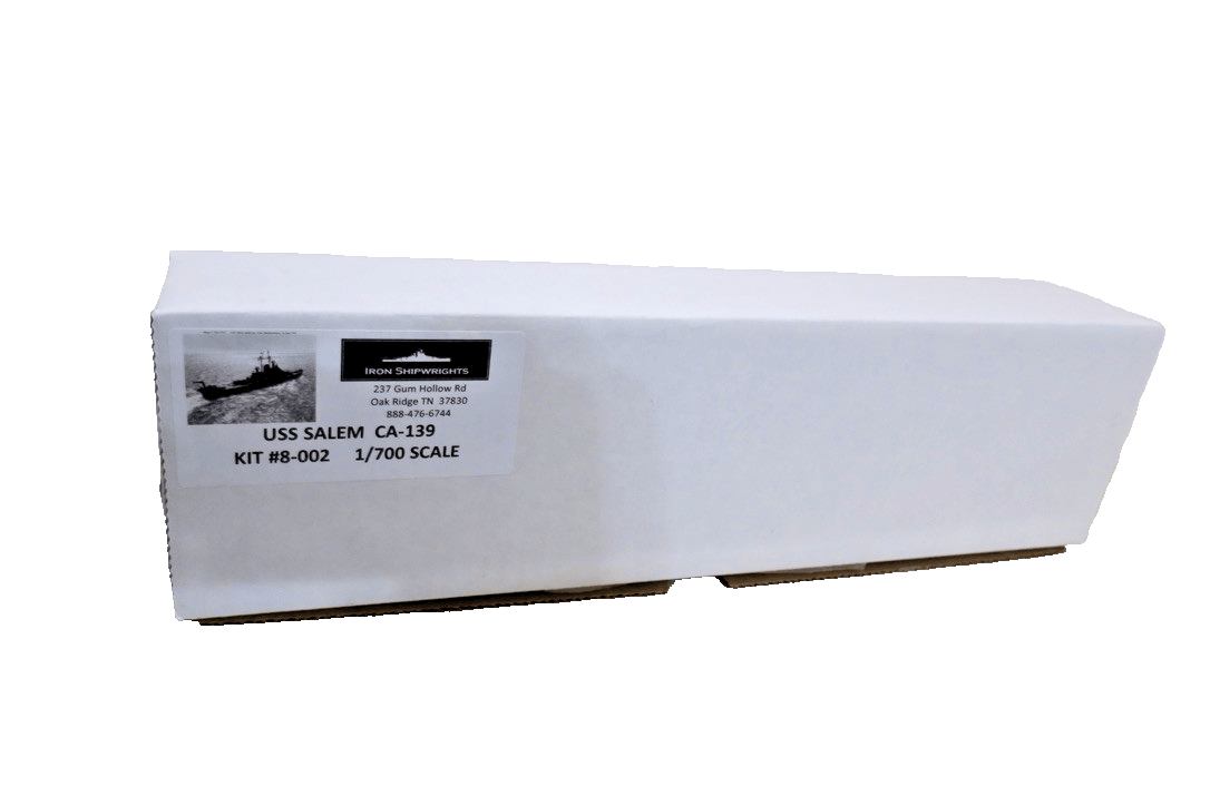 IRON SHIPWRIGHTS 1:700 resin cast battleship kit USS Salem CA - 139 Model Kit - WISE GUYS HOBBIES LLC