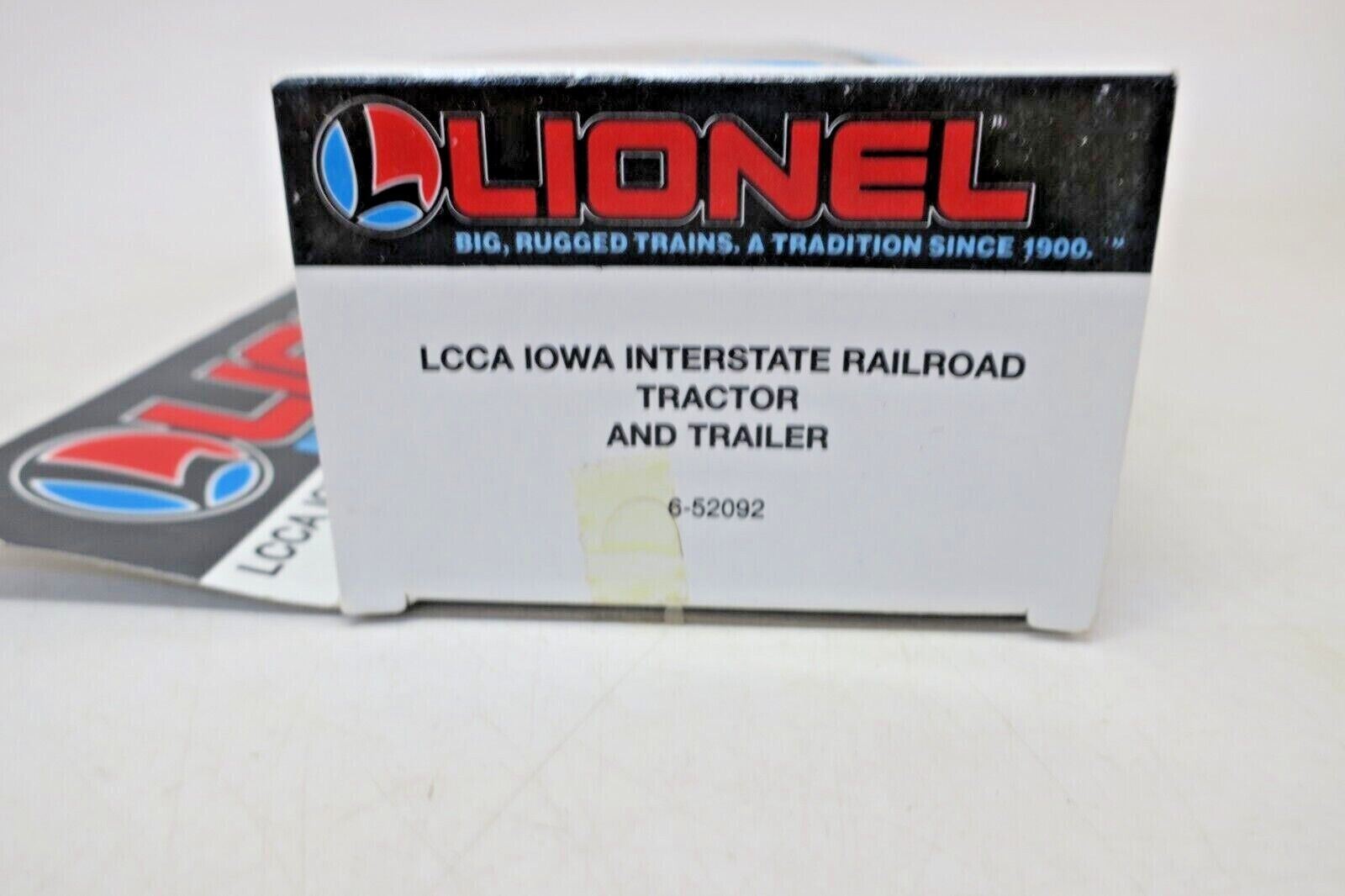 LIONEL 6-52092 IOWA INTERSTATE RAILROAD TRACTOR TRAILER LCCA DIE CAST TRUCK O GA - WISE GUYS HOBBIES LLC