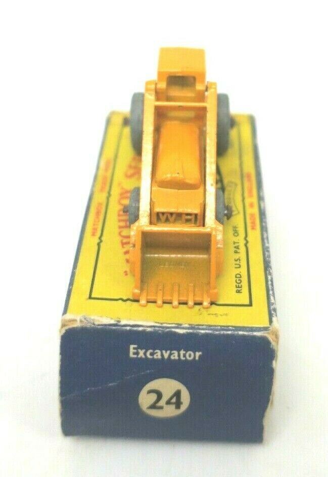 Lesney Matchbox No 24 Hydraulic Excavator Weatherill In Its Original Box - WISE GUYS HOBBIES LLC