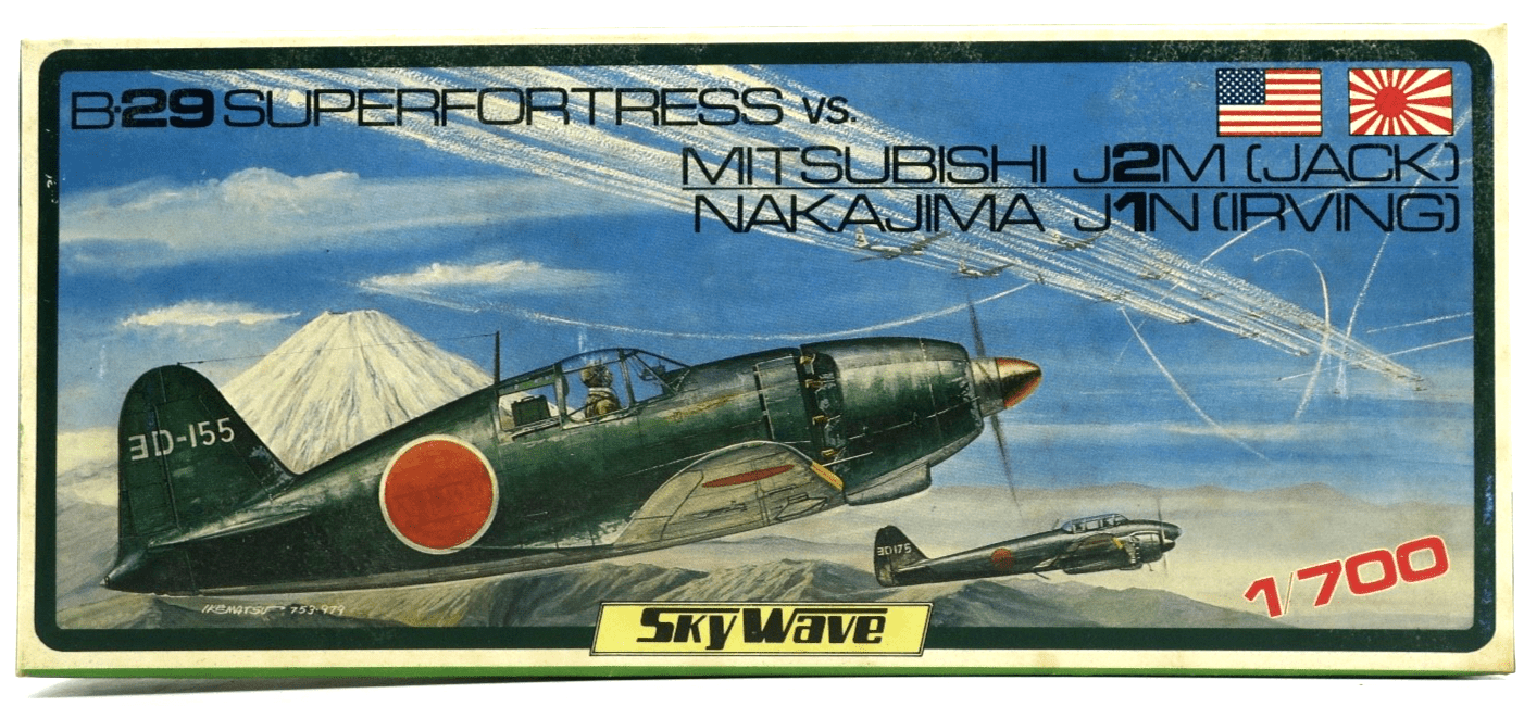 Skywave 1/700 B-29 Superfortress VS Mitsubishi J2M & Nakajima J1N Model Kit 19 - WISE GUYS HOBBIES LLC