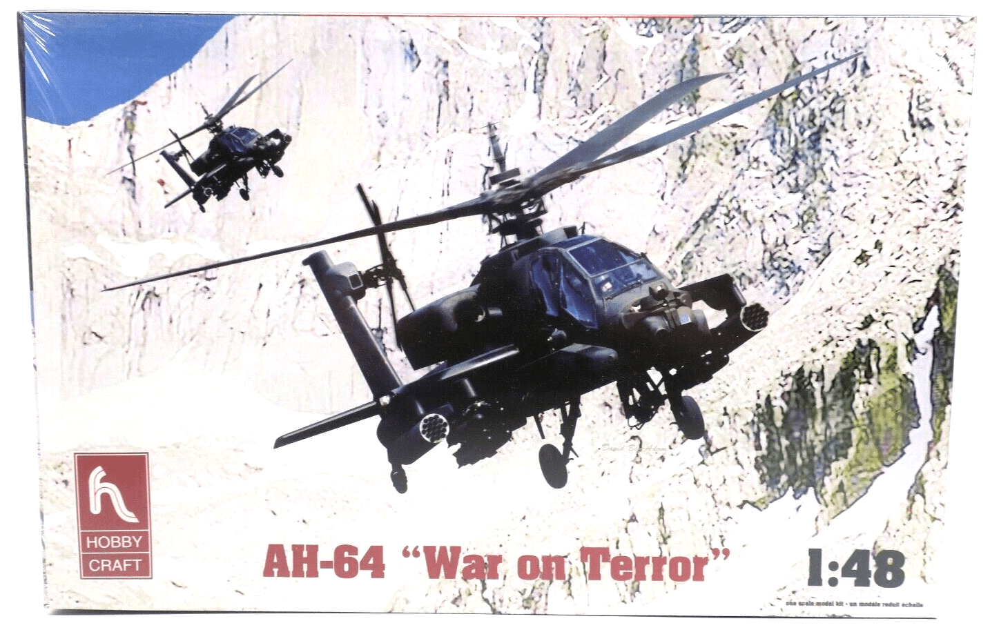 Hobbycraft 1/48 AH-64 Apache War on Terror Model Kit HC2452 - WISE GUYS HOBBIES LLC