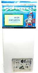Eduard 1/48 P - 38F Lightning Photo - Etch Detail Set 49224 - WISE GUYS HOBBIES LLC