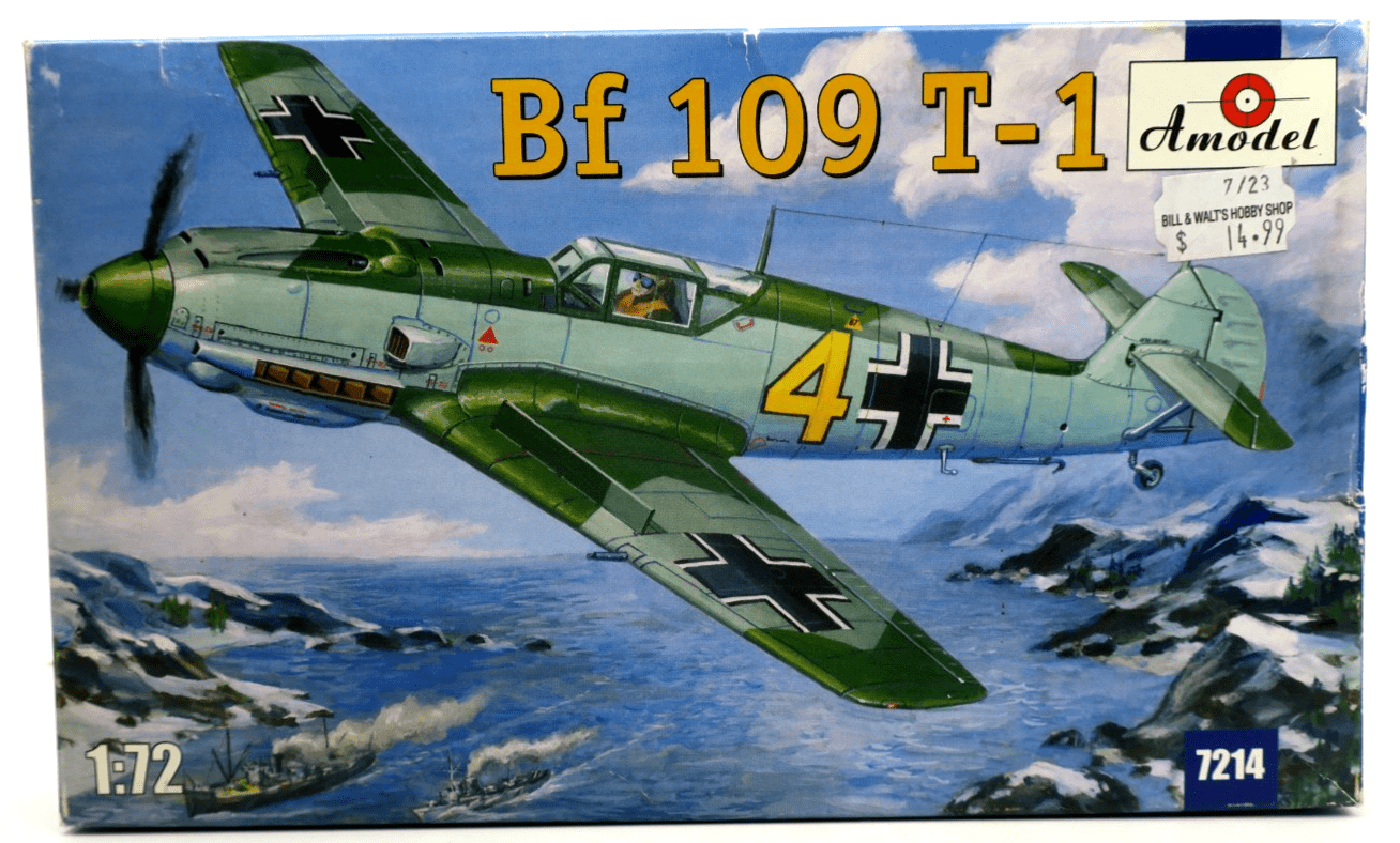 Amodel 1/72 BF 109 T - 1 Model Kit 7214 - WISE GUYS HOBBIES LLC