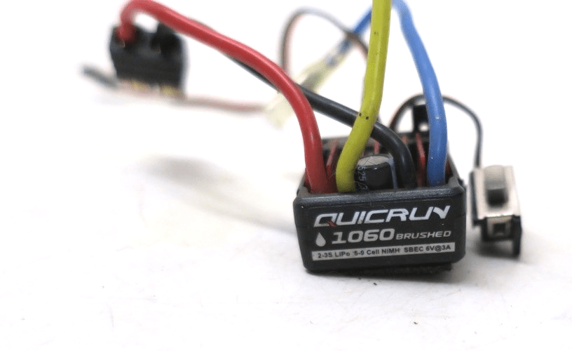 Hobbywing 30120203 QUICRUN 1060 BRUSHED Electronic Speed Controller (2 - 3S) - WISE GUYS HOBBIES LLC