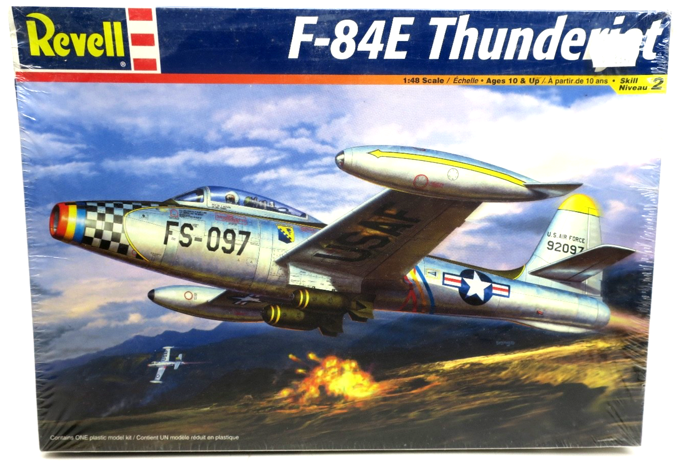Revell 1/48 F - 84E Thunderjet Model Kit 85 - 5494 - WISE GUYS HOBBIES LLC