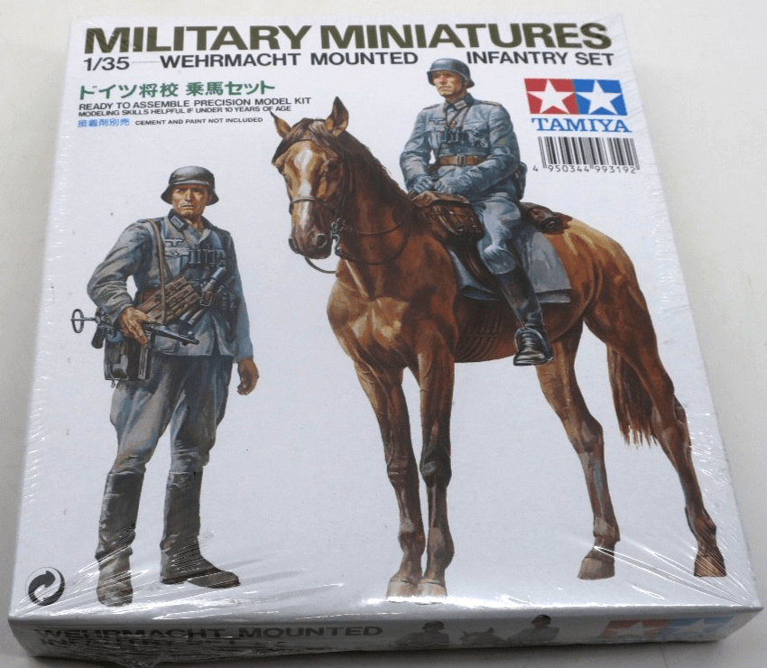 Tamiya 1/35 Wehrmacht Mounted Infantry Set Model Kit - WISE GUYS HOBBIES LLC