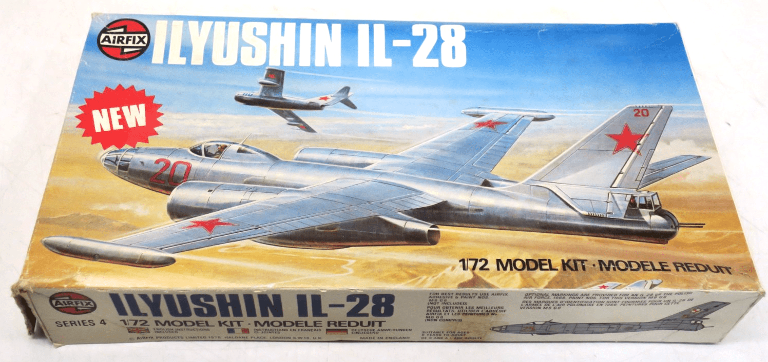 Airfix 1/72 Ilyushin IL - 28 Model Kit 04010 - 9 - WISE GUYS HOBBIES LLC