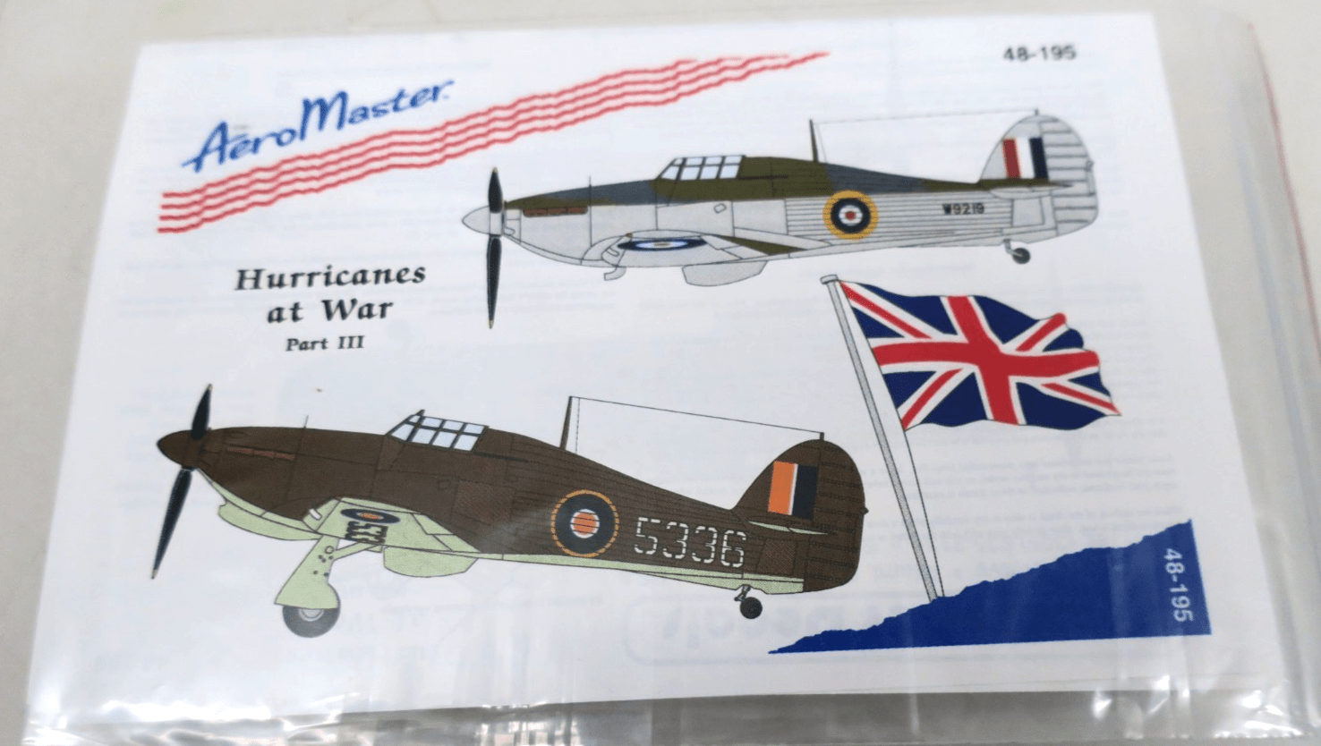 Aeromaster Decals 48 - 195 Hurricanes at War Part III - WISE GUYS HOBBIES LLC