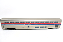 Overland Models Amtrak Superliner Coach - Baggage Red Blue White Brass O 2 Rail - WISE GUYS HOBBIES LLC