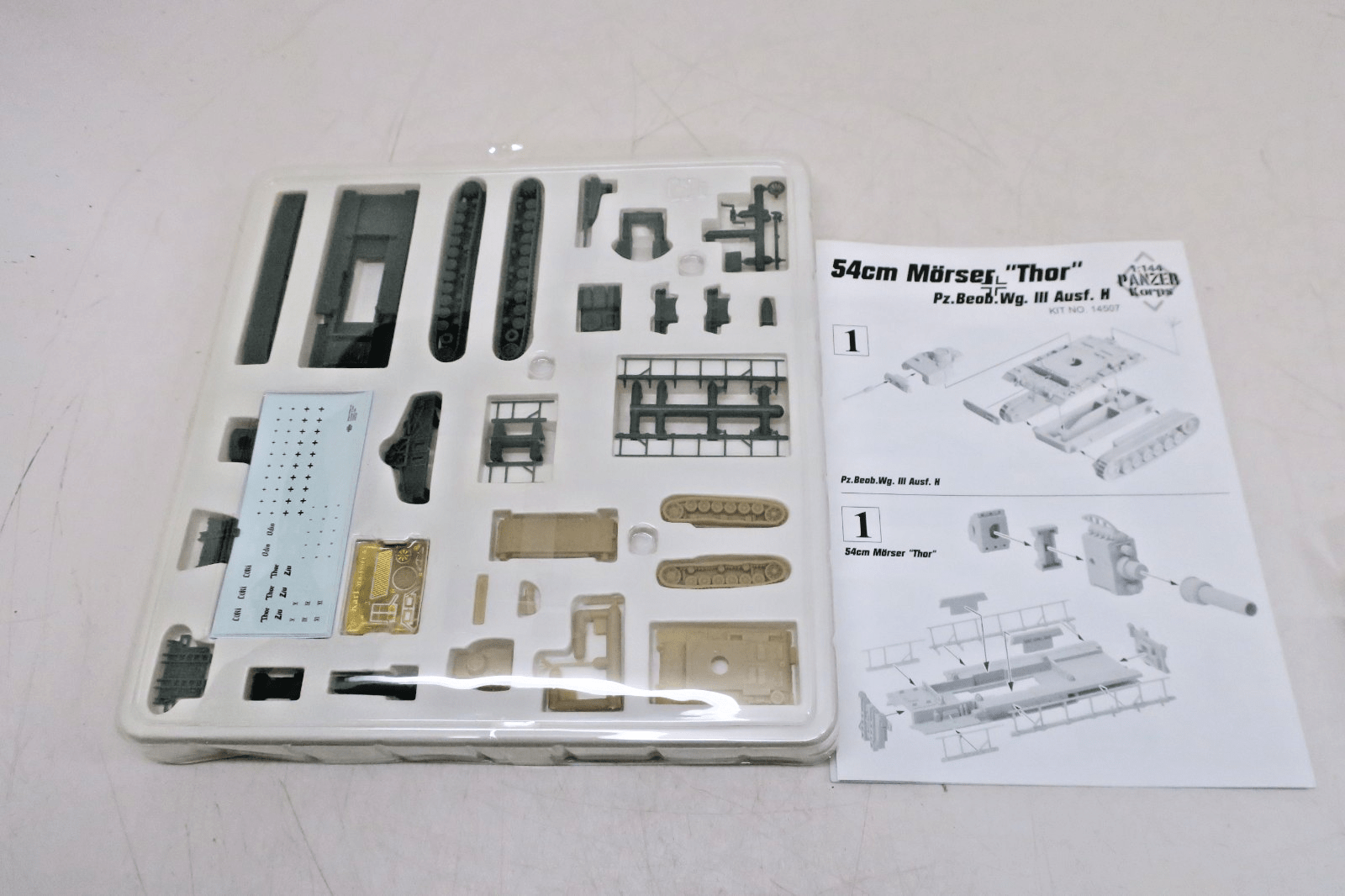 Dragon 1/144 54cm Morser "Thor" Pz.Beob.Wg. III Ausf H Plastic Model Kit 14507 - WISE GUYS HOBBIES LLC
