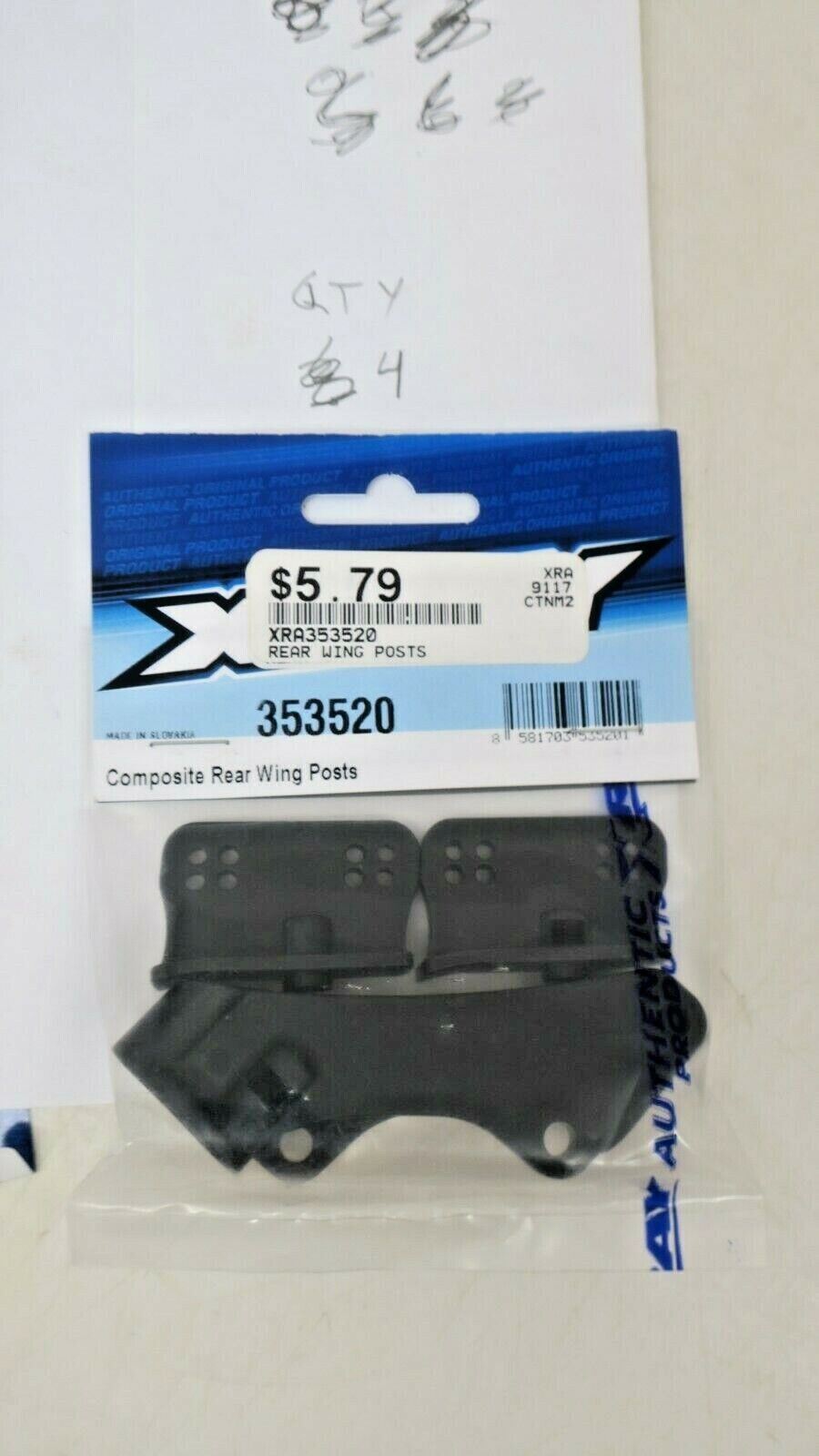 XRAY Rear Wing Posts [XRA353520] - WISE GUYS HOBBIES LLC