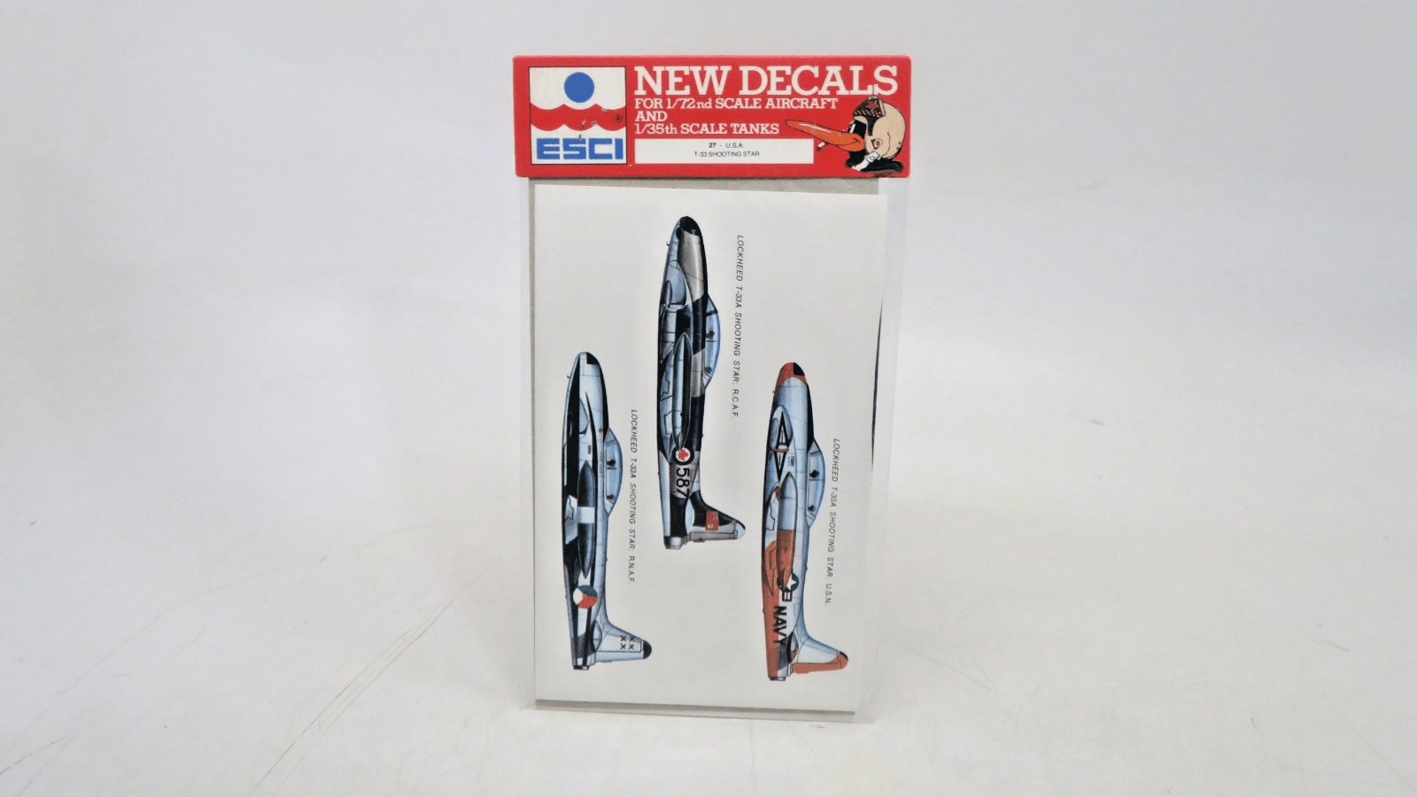 ESCI 1/72 T-33 Shooting Star Decals 27 - WISE GUYS HOBBIES LLC