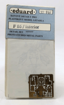 Eduard Photo Etch 1/72 F 86 / Interior For Fujimi Kit Detail Set 72 - 007 - WISE GUYS HOBBIES LLC