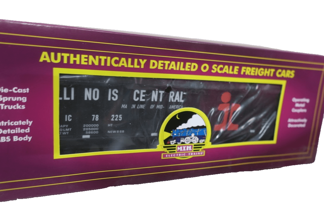 MTH 20 - 97776 MTH Illinois Central (78245) 4 - Bay Hopper with Coal Load - WISE GUYS HOBBIES LLC