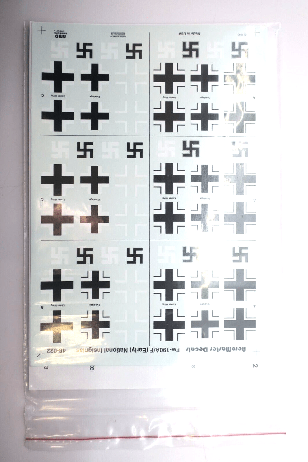 AeroMaster 1/48 F-18 Hornet Stencils Decal 48-022 - WISE GUYS HOBBIES LLC