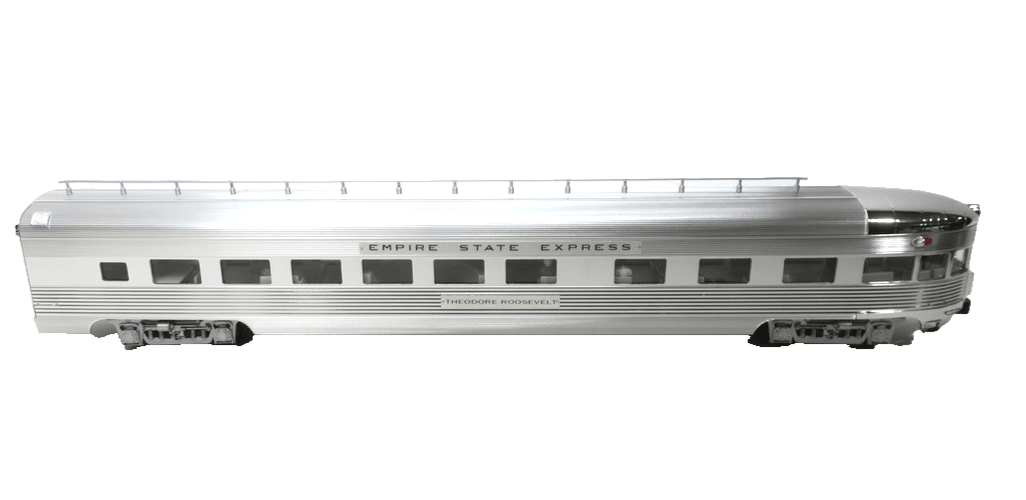K-Line K4670-40054 NYC "Theodore Roosevelt" 21" Aluminum Observation Car 3Rail - WISE GUYS HOBBIES LLC