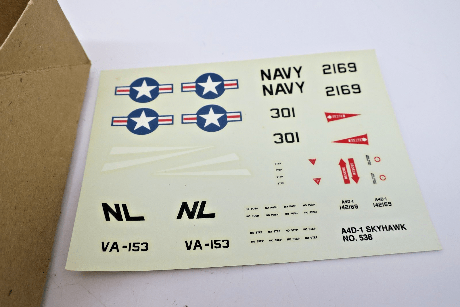 Vintage Lindberg Classic Replica Series 1/48 A4D - 1 Skyhawk Model Kit - WISE GUYS HOBBIES LLC