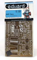 Eduard Photo Etch 1/72 A6M3 Zero For Hasegawa Kit Detail Set 72 - 130 - WISE GUYS HOBBIES LLC