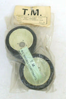 VINTAGE T.M. NYLON WHEELS & SPONGE TIRES INVADER & PREDATOR REAR 