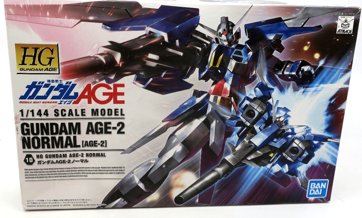 Bandai Gundam AGE HG 1/144 Gundam AGE - 2 Normal Model Kit 10 - WISE GUYS HOBBIES LLC