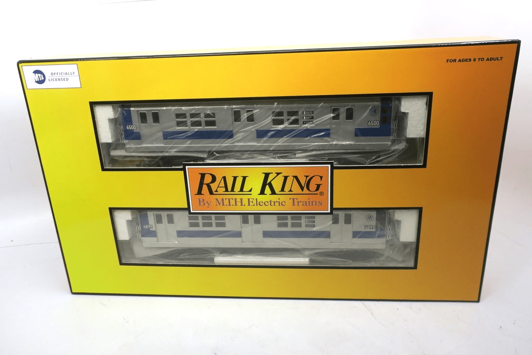 MTH Rail - King O Gauge No.30 - 2122 - 3 R - 17 NYC Metropolitan 2 - Car Subway Add - On Set - WISE GUYS HOBBIES LLC