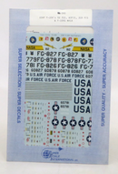 Super Scale International 1/48 USAF F-104's 56 FIS 83 FIS 319 FIS Decals