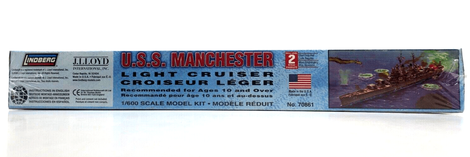 Lindberg 1/600 USS Manchester Model Kit - WISE GUYS HOBBIES LLC