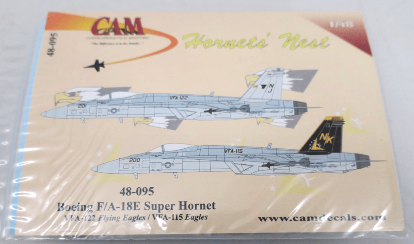 Cam Decals 1/48 Boeing F/A - 18E Super Hornet Decals 48 - 095 - WISE GUYS HOBBIES LLC