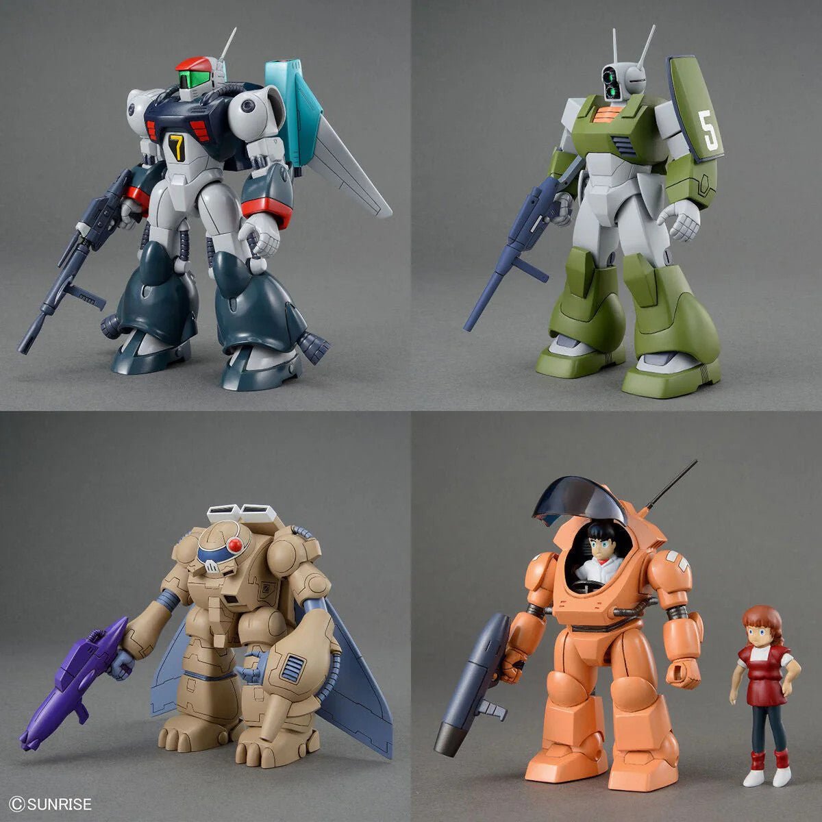 Bandai 1/144 Round Vernian Vifam Set 1 Model Kit - WISE GUYS HOBBIES LLC