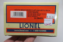 Lionel 6 - 39452 WHITE BROTHERS FLATCAR W/MILK CONTAINER NOS - WISE GUYS HOBBIES LLC