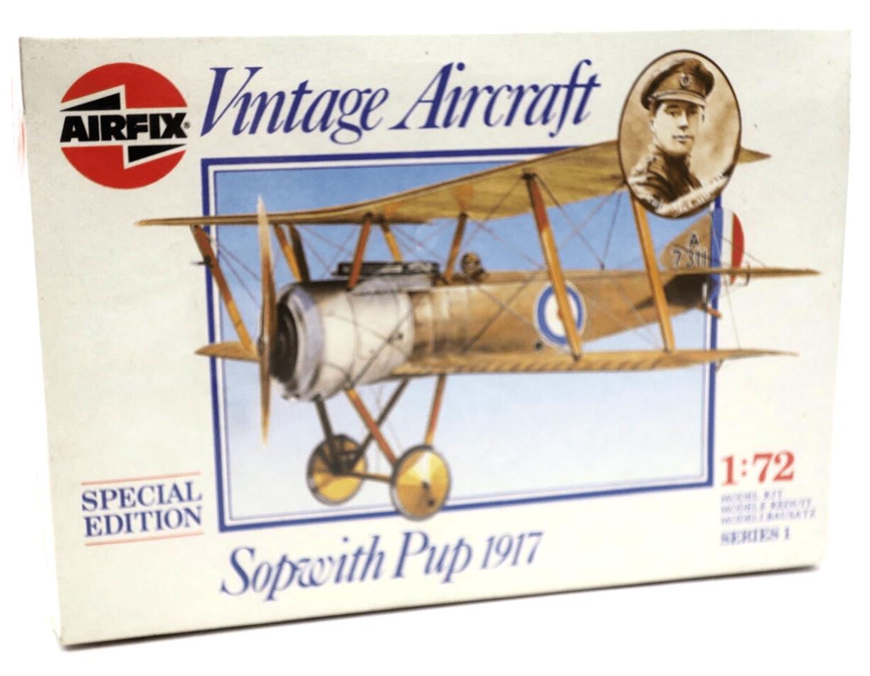 Sealed Airfix Vintage Aircraft 1/72 Sopwith Pup 1917 Model Kit - WISE GUYS HOBBIES LLC