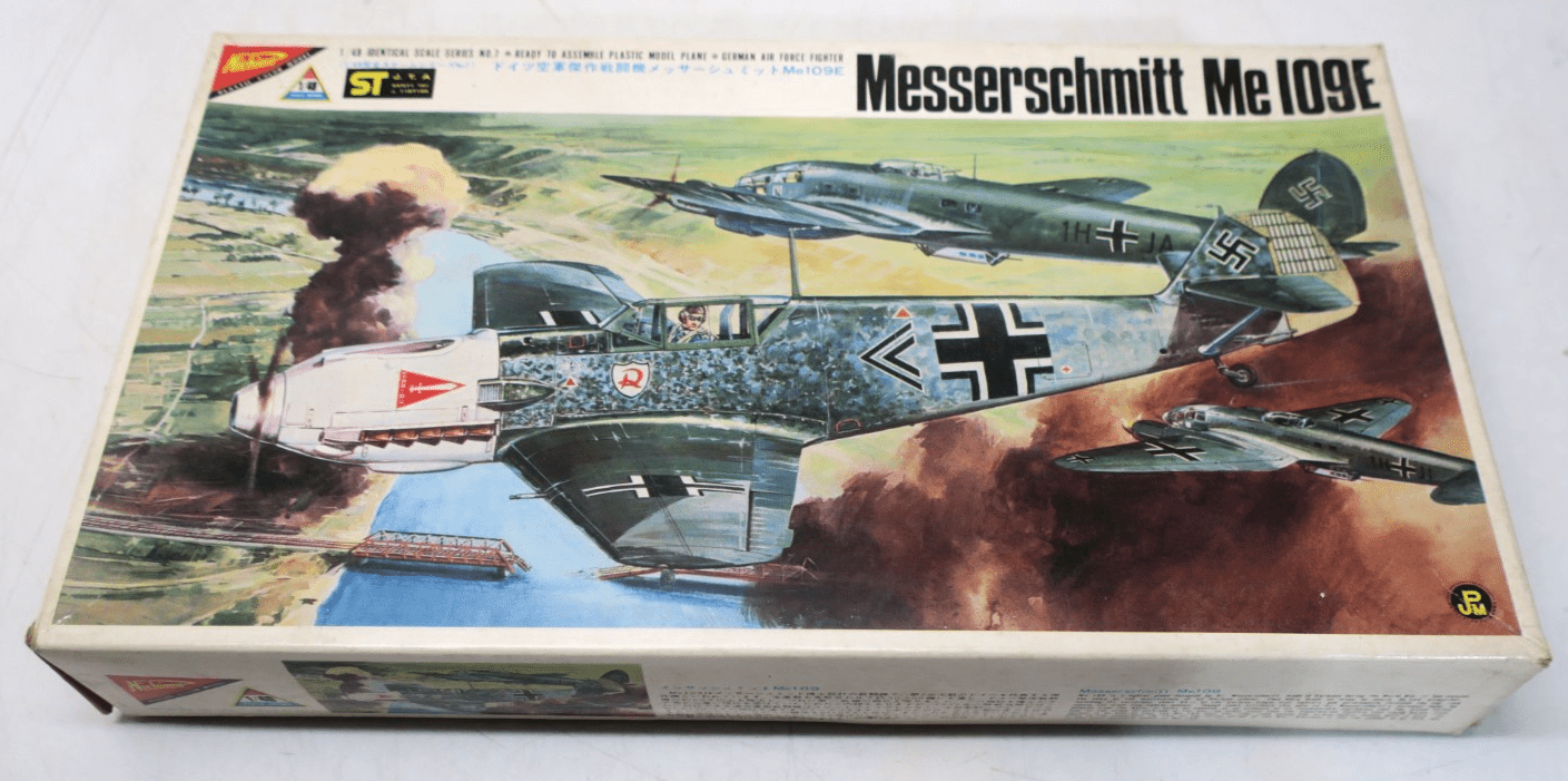 Nichimo 1/48 Messerschmitt Me 109E Model Kit 4807 - 250 - WISE GUYS HOBBIES LLC