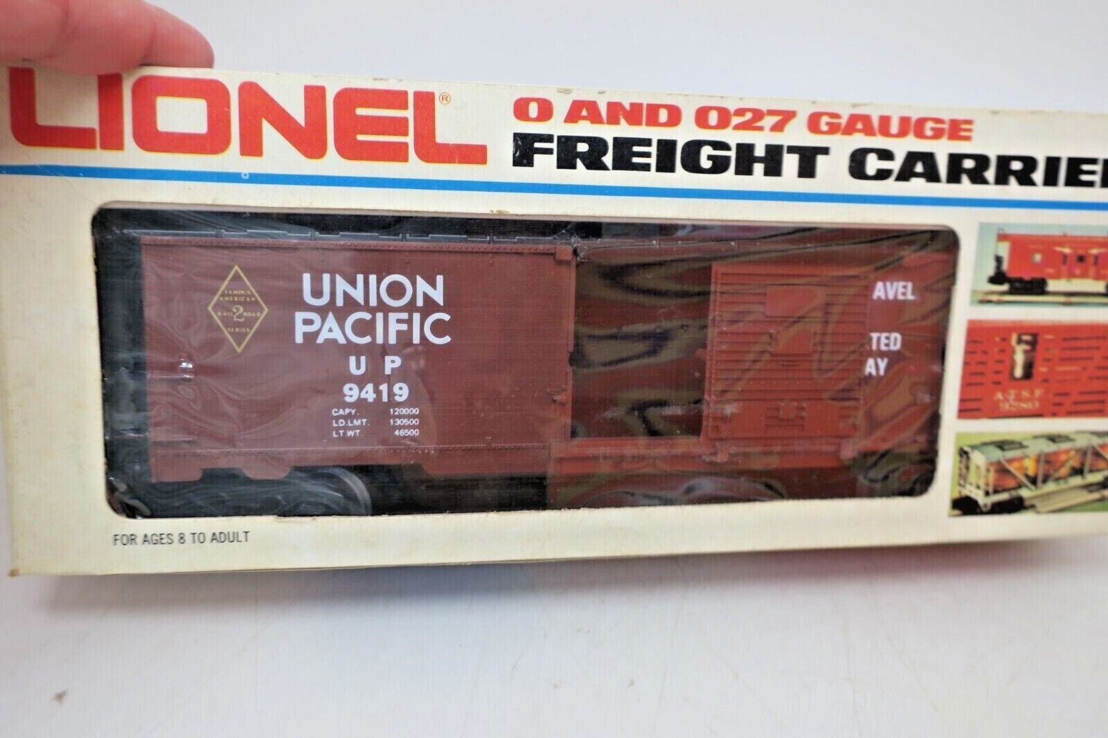 LIONEL 6-9419 O AND O27 GAUGE FAMOUS AMERICAN RAILROAD UNION PACIFIC BOX CAR - WISE GUYS HOBBIES LLC
