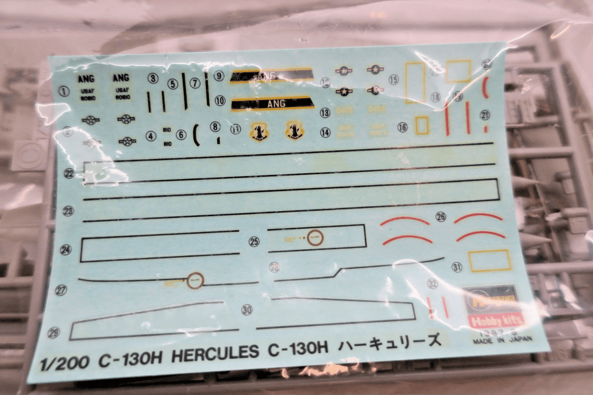 Hasegawa 1/200 Lockheed C - 130 Hercules Model Kit MM12 - WISE GUYS HOBBIES LLC