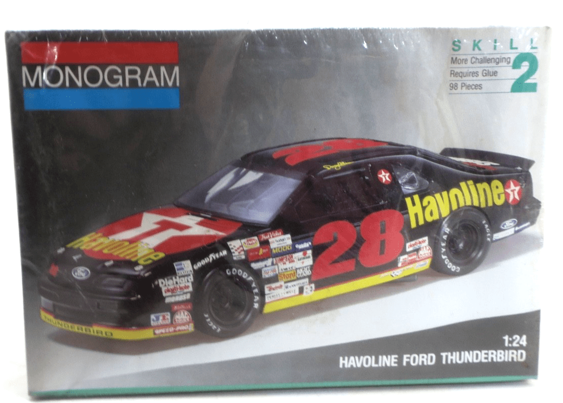 Monogram 1/24 2430 NASCAR 24 Havoline Ford Thunderbird Model Kit SEALED - WISE GUYS HOBBIES LLC