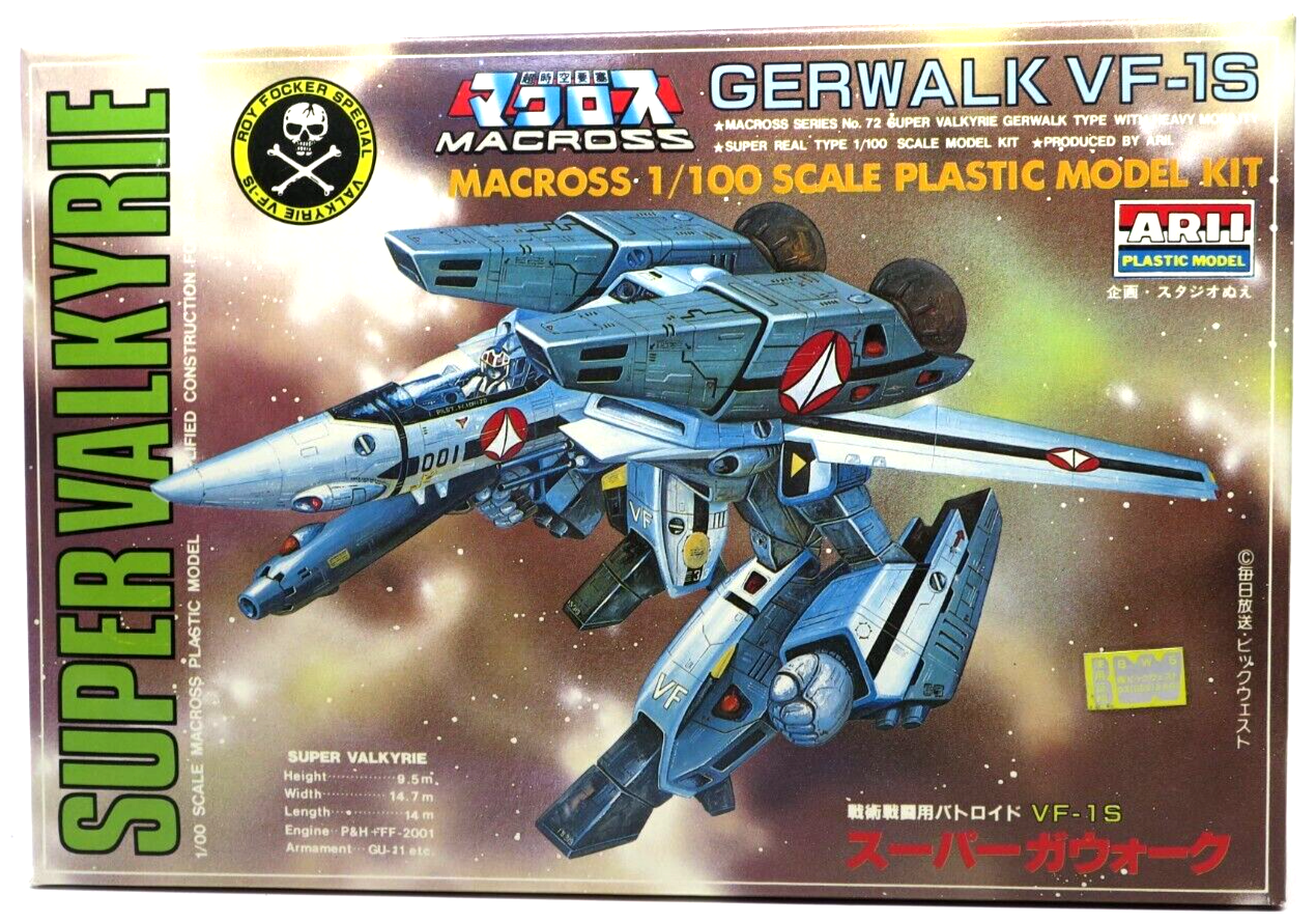 Arii Macross 1/100 Super Gerwalk Valkyrie VF-1S 72 AR-336-400 - WISE GUYS HOBBIES LLC