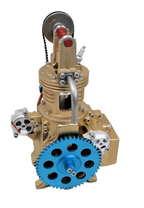 TECHING DM117 Metal Mini Single Cylinder Car Engine Built Working Model - WISE GUYS HOBBIES LLC