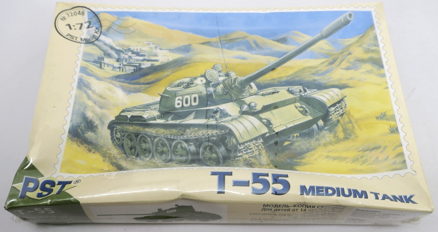 PST 1/72 T-55 Medium Tank Model Kit - WISE GUYS HOBBIES LLC