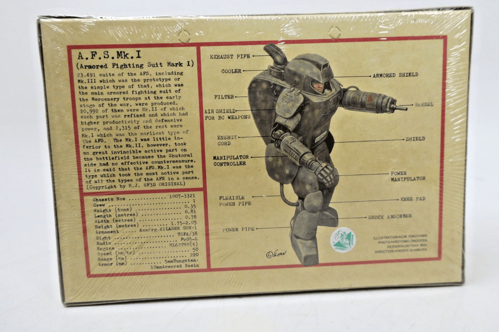 SEALED Rare Vintage Nitto SF3D Original 1/20 A.F.S. Mk. I Model Kit 3 - WISE GUYS HOBBIES LLC