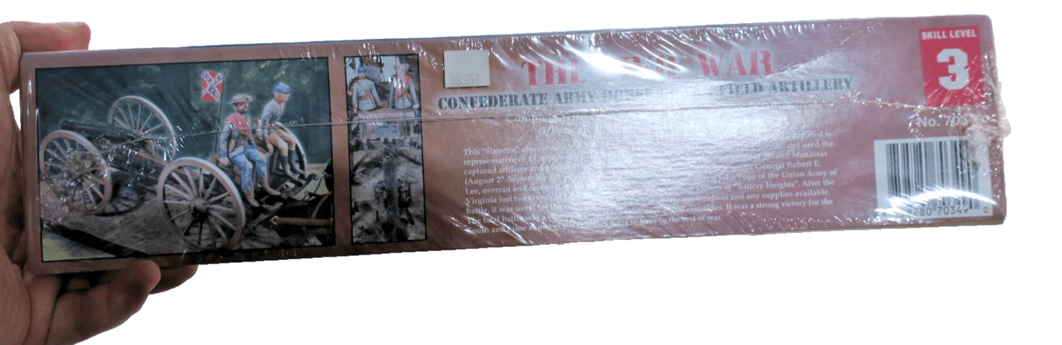 Lindberg Confederate Civil War Horse Drawn Field Artillery 1/16 Model Kit 70349 - WISE GUYS HOBBIES LLC