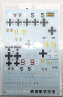 Cutting Edge CED48188 Bf 109E Emils Model Airplane Decal 1/48 Scale (ALU3) - WISE GUYS HOBBIES LLC