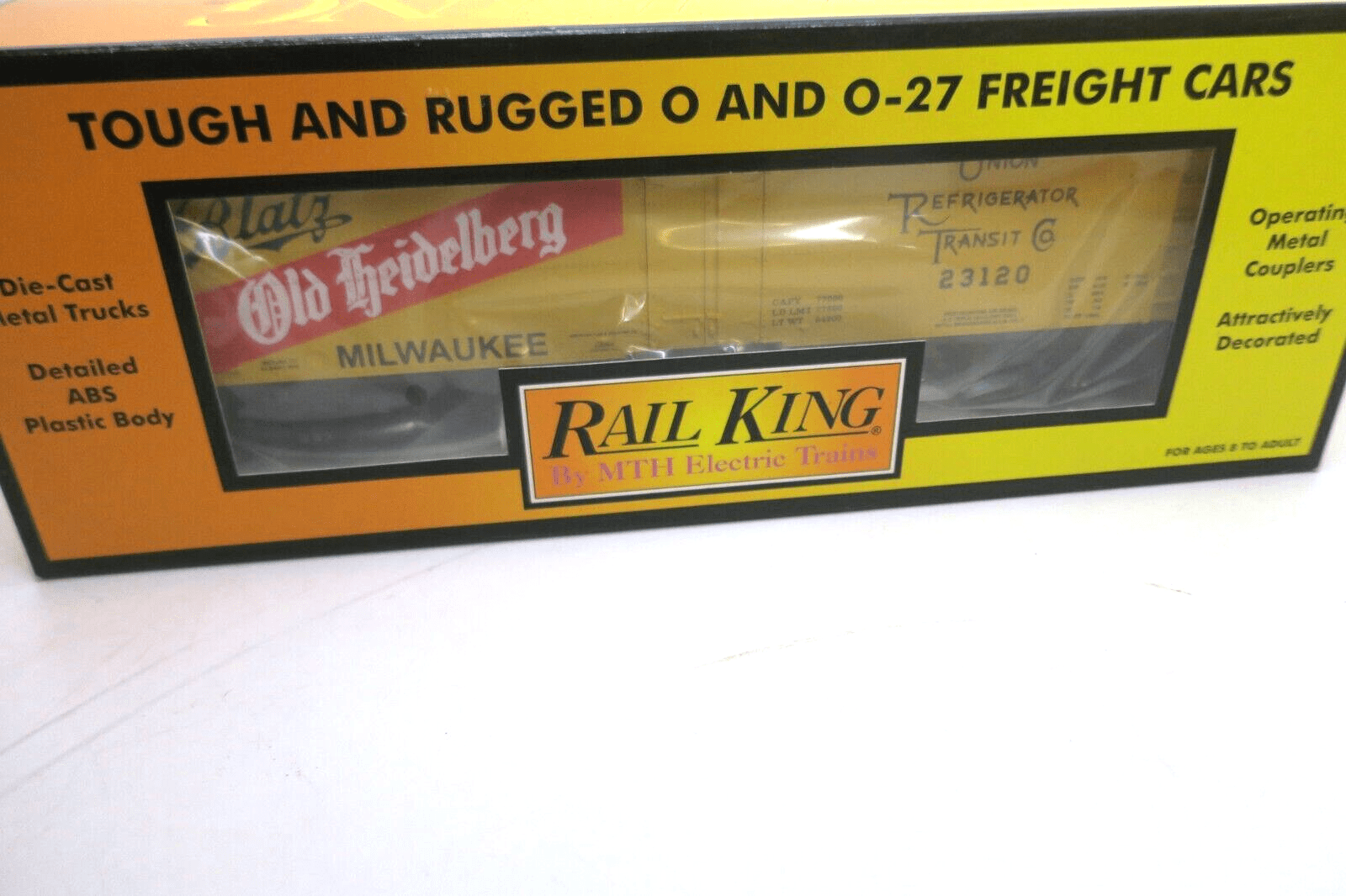 Rail King MTH Trains Old Heidelberg Beer Modern Reefer Car 30-7829 O Scale - WISE GUYS HOBBIES LLC