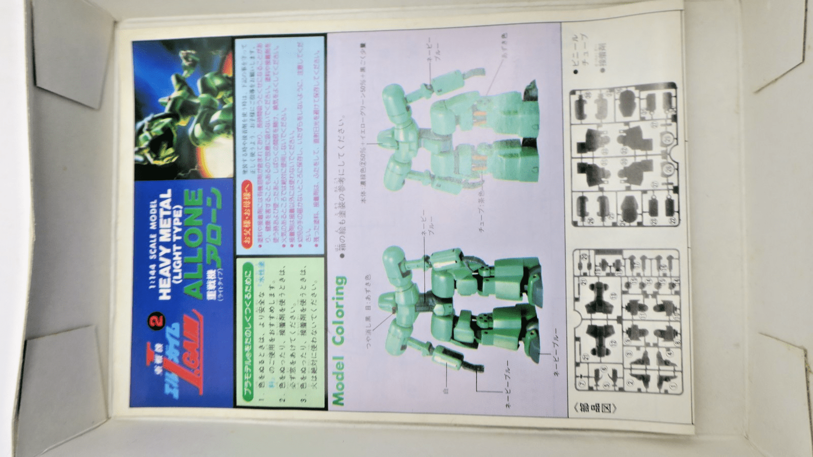 Vintage Bandai Heavy Metal L-Gaim 1/144 Allone Model Kit 2 - WISE GUYS HOBBIES LLC
